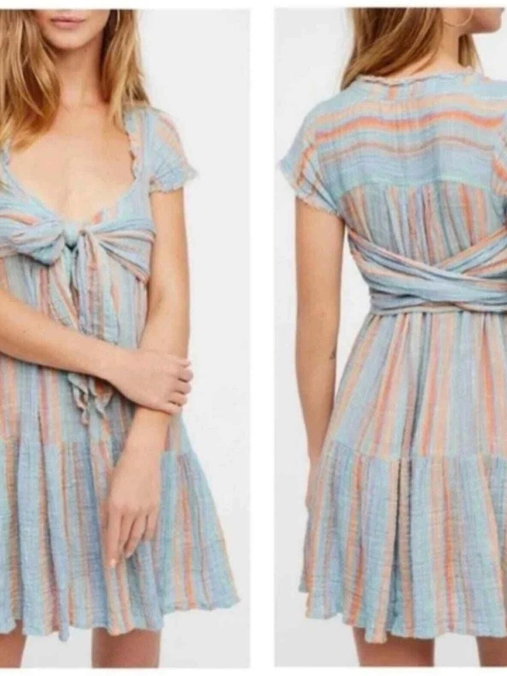 Free People- Maia Wrap Dress- Size XS